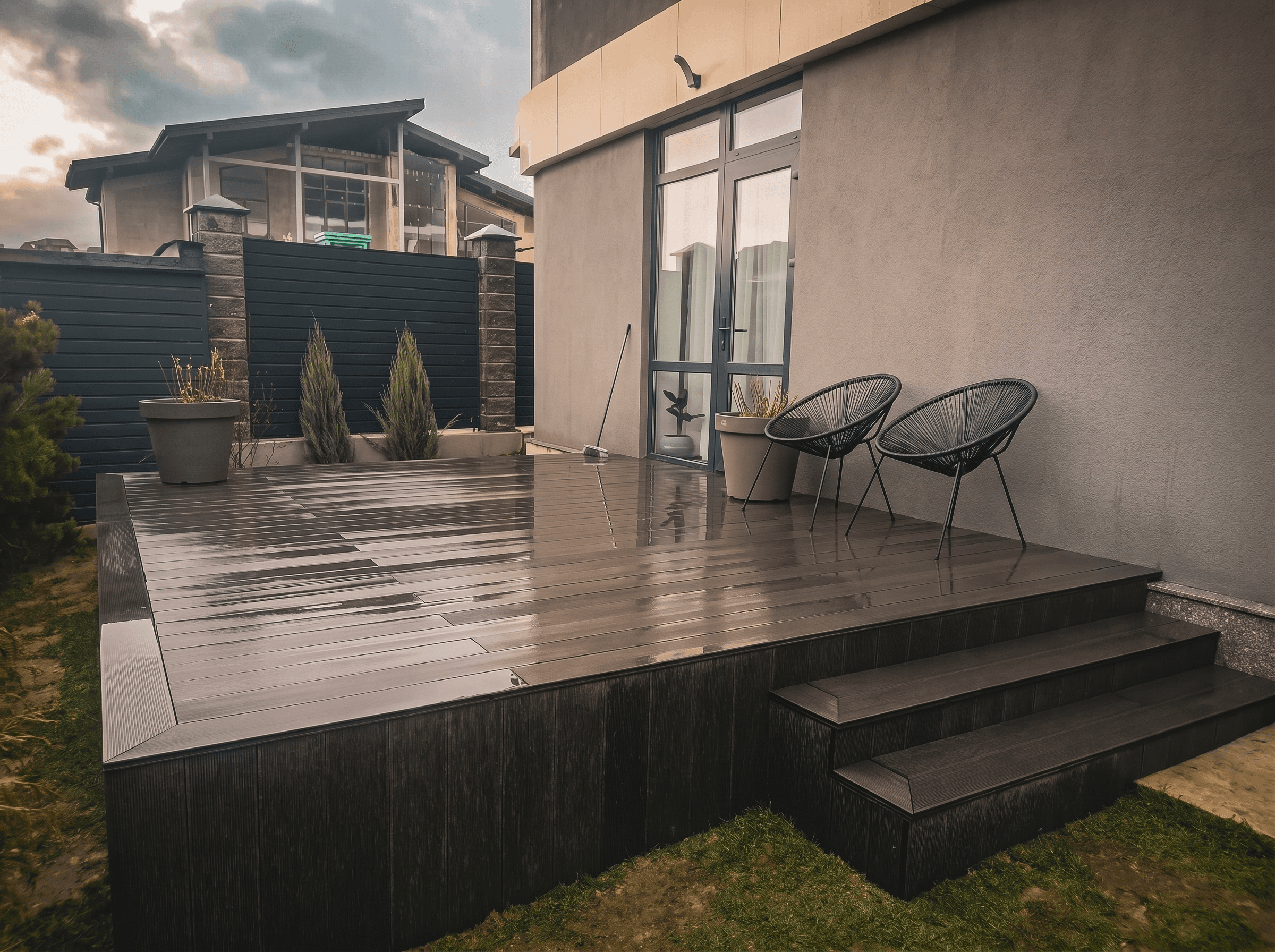 Работа Handecking: Терраса 20 м² — террасная доска ДПК в Алматы