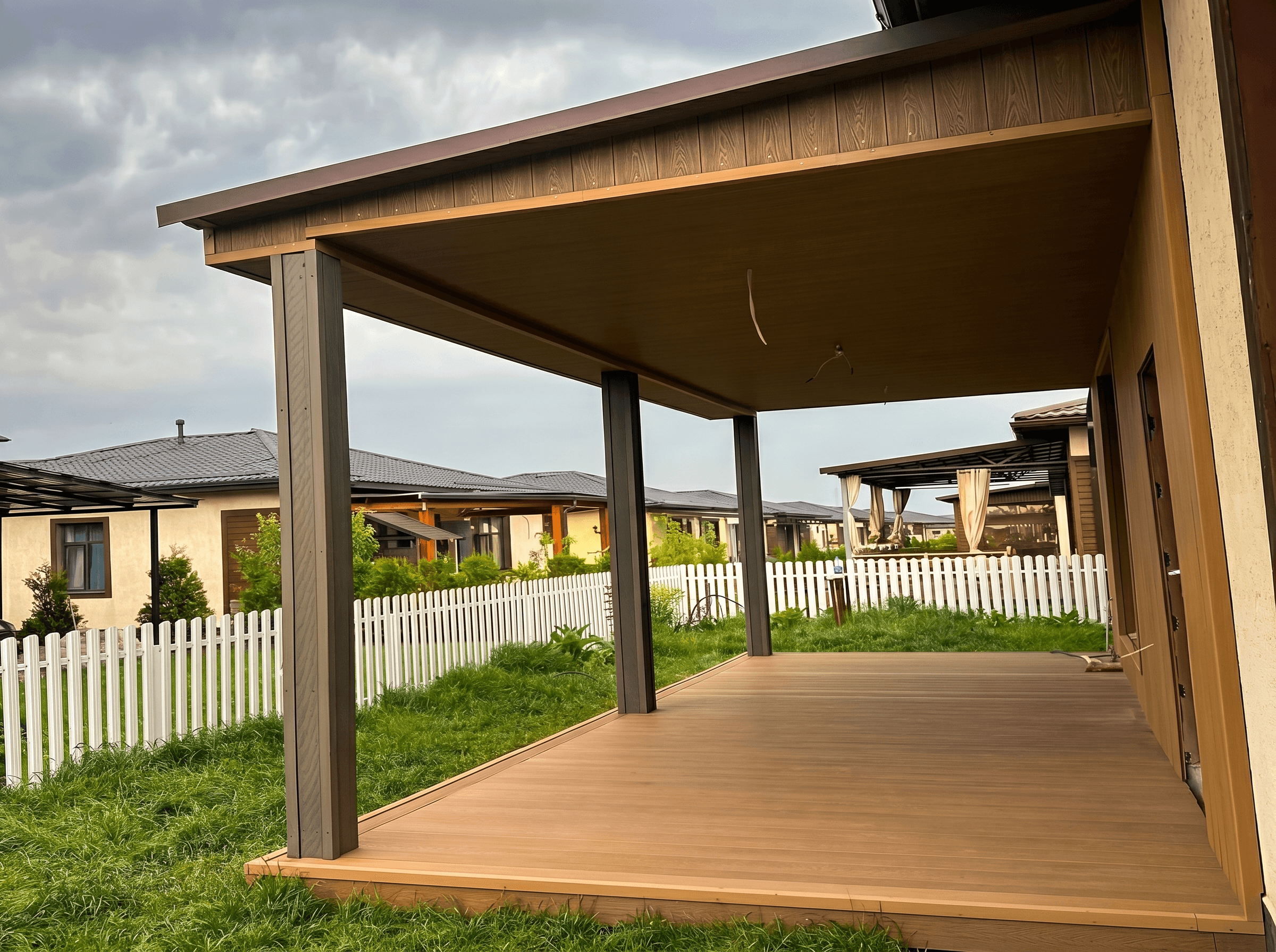 Фасадная доска из ДПК Handecking в Алматы